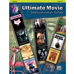 Ultimate Movie Instrumental Solos, Level 2-3 [Clarinet] Book & Online Audio/Software/PDF