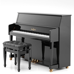 Knabe Upright Piano WMV245, Ebony High Polish